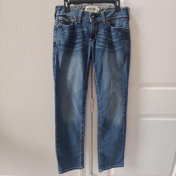 Ariat Denim - Ariat Real Jeans Womens Size 29 Regular Western Mid Rise Straight